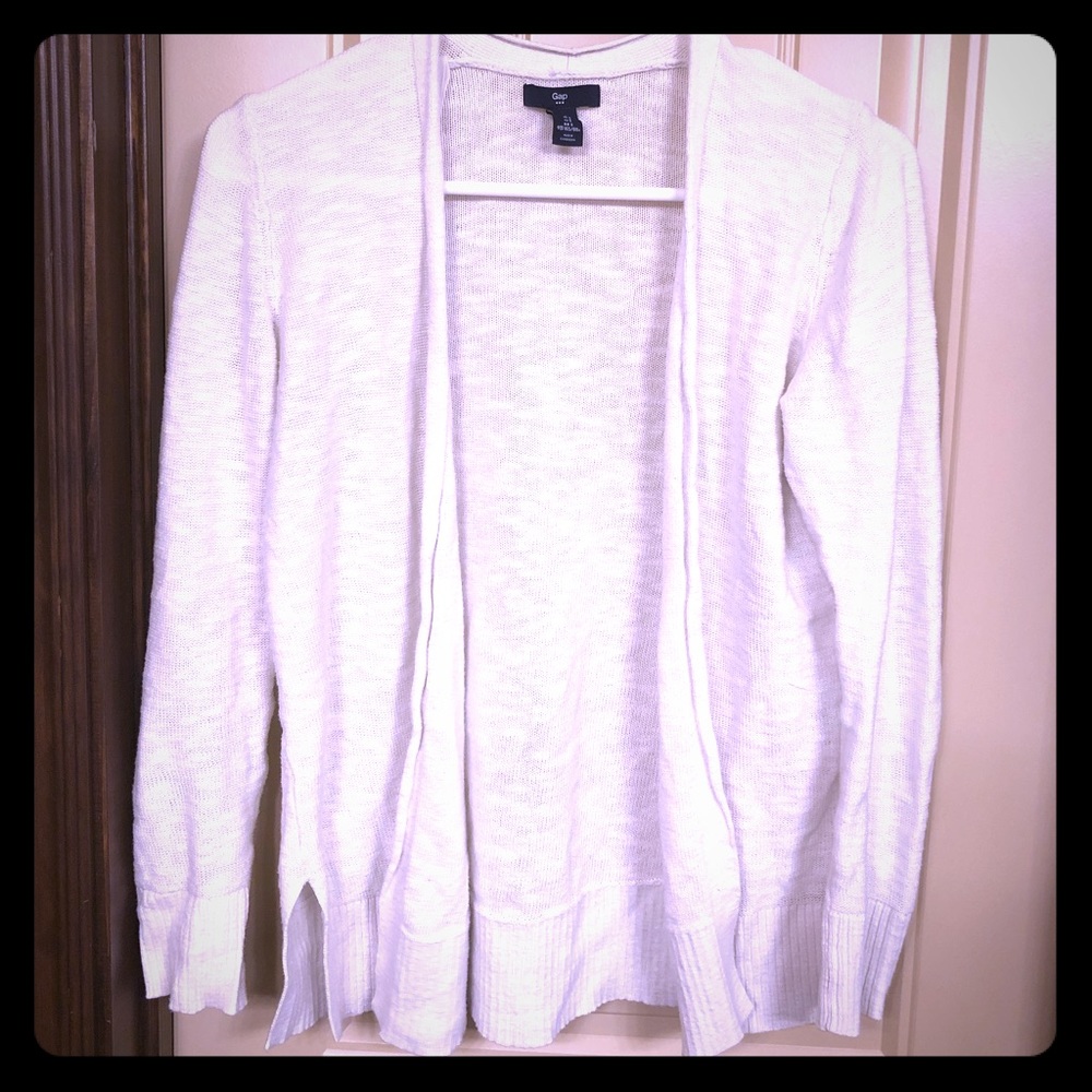 White cardi